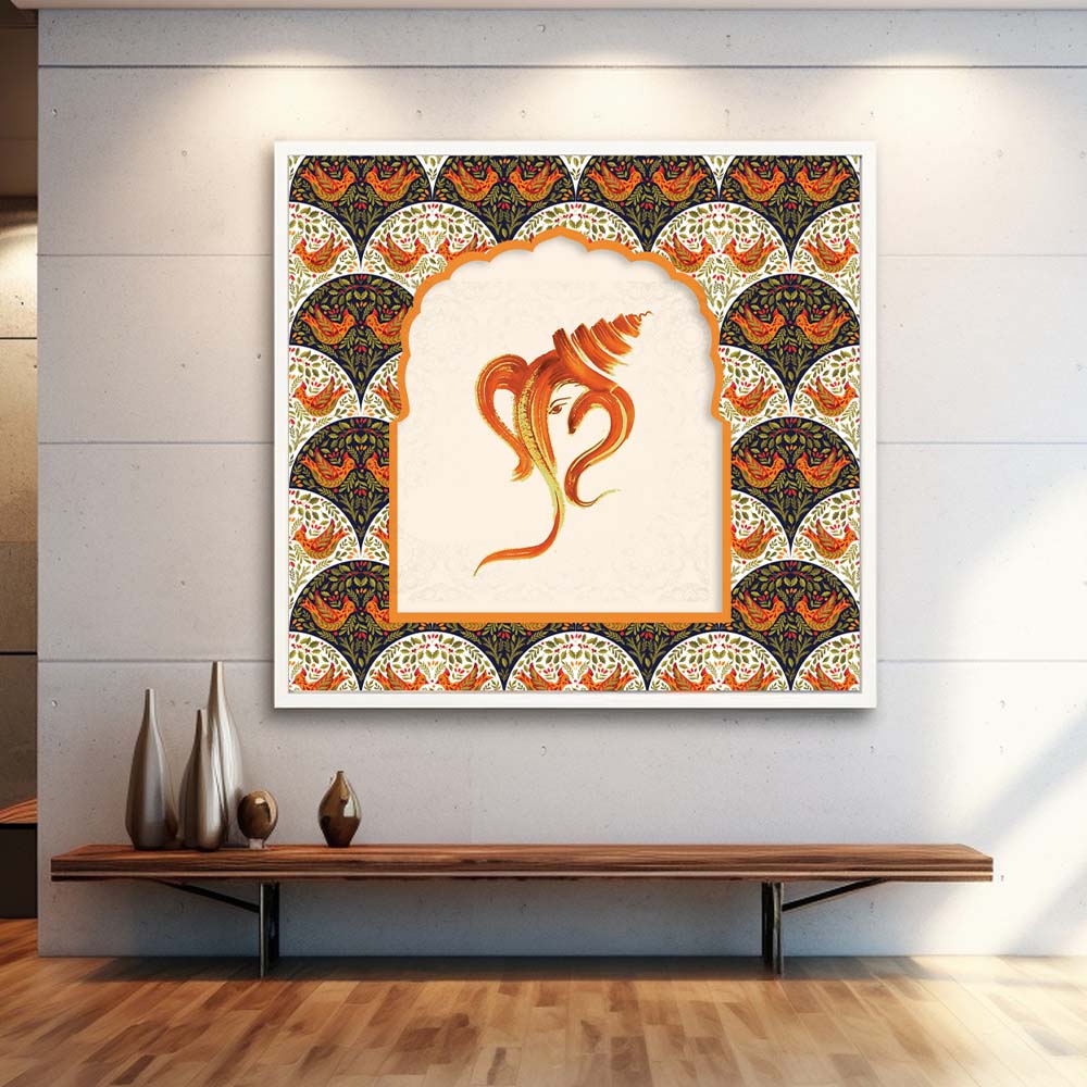Lord Ganesha's Blessings: A Vastu Painting For Obstacle Removal.