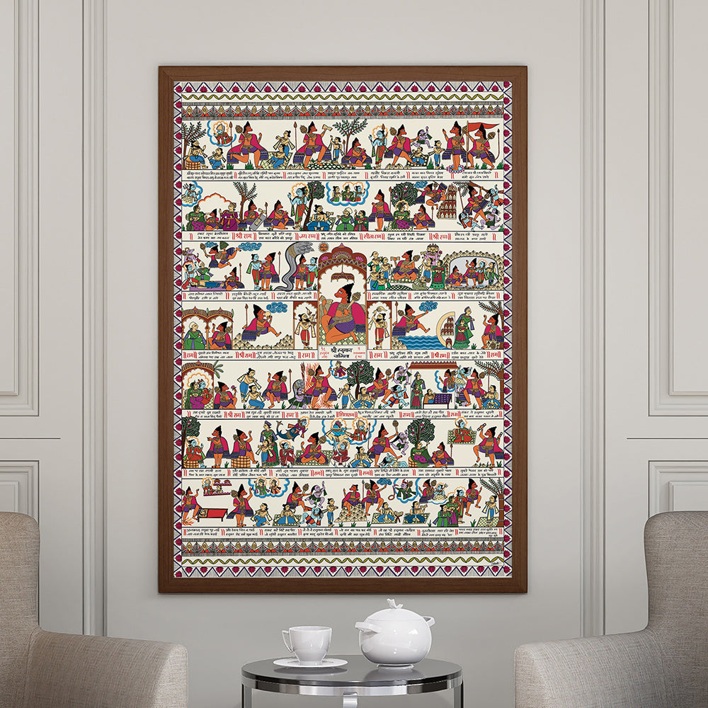 Hanuman Chalisa Vastu Painting – A Divine Protector for Your Sacred Space.