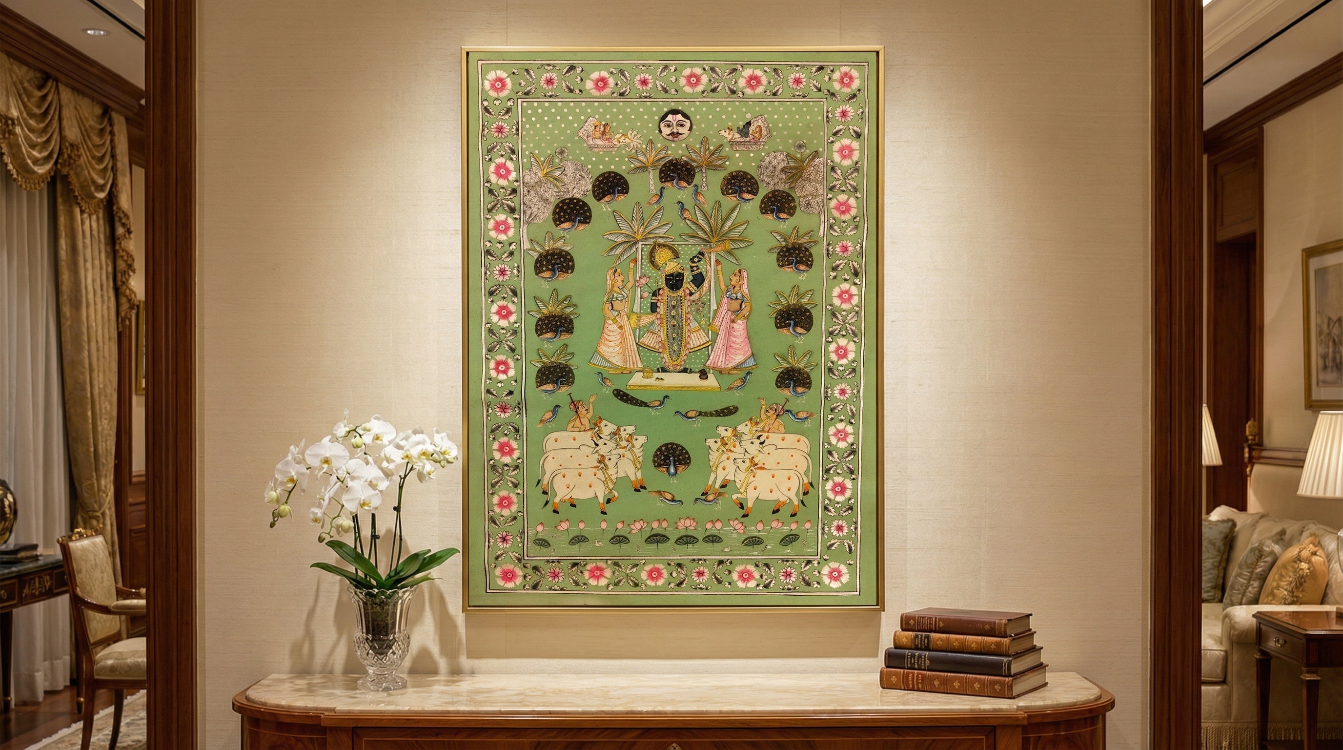 Shrinathji Pichwai Painting – A Celebration of Devotion & Heritage