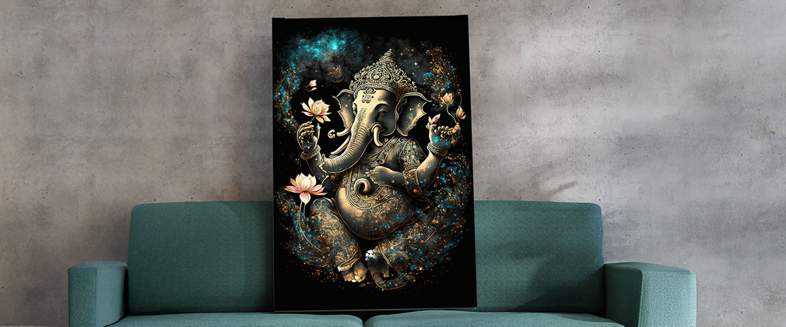 The Symbolism of Goddess Lakshmi and Lord Ganesha in Diwali Wall Art