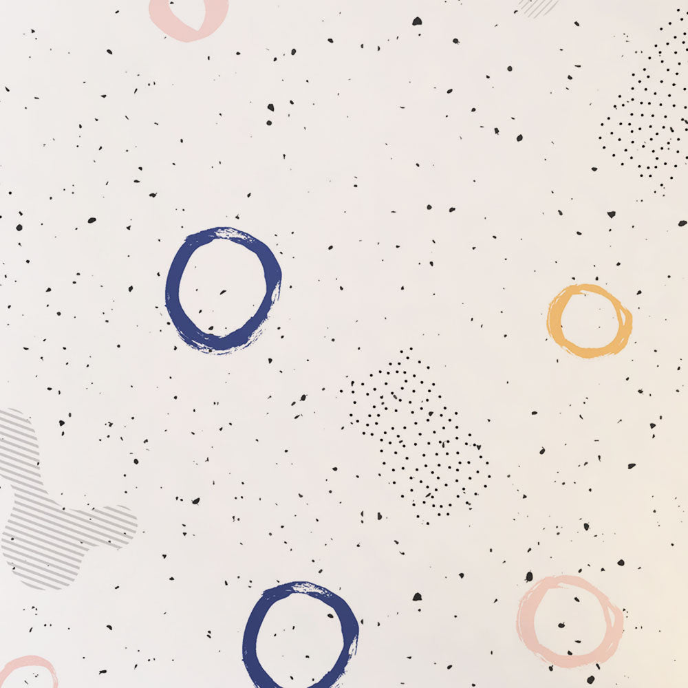 Krutik Doodle polka Dots Wallpaper.