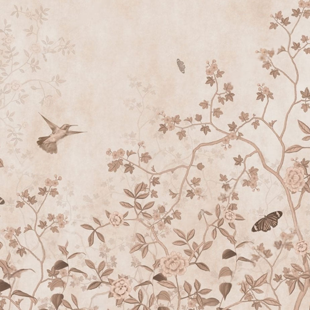 Rustic Bloom – Vintage Garden Wallpaper by Krutik
