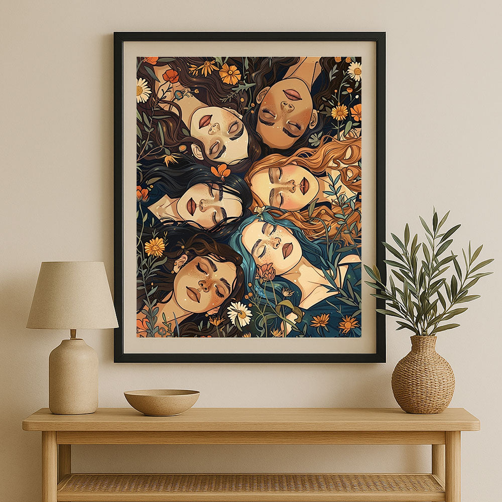 Sisterhood in Bloom – A Celebration of Feminine Unity by Krutik.