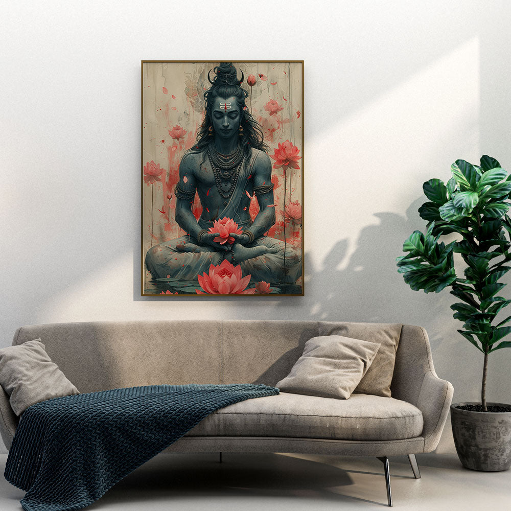Shiva: Lotus of Serenity – A Divine Masterpiece by Krutik.