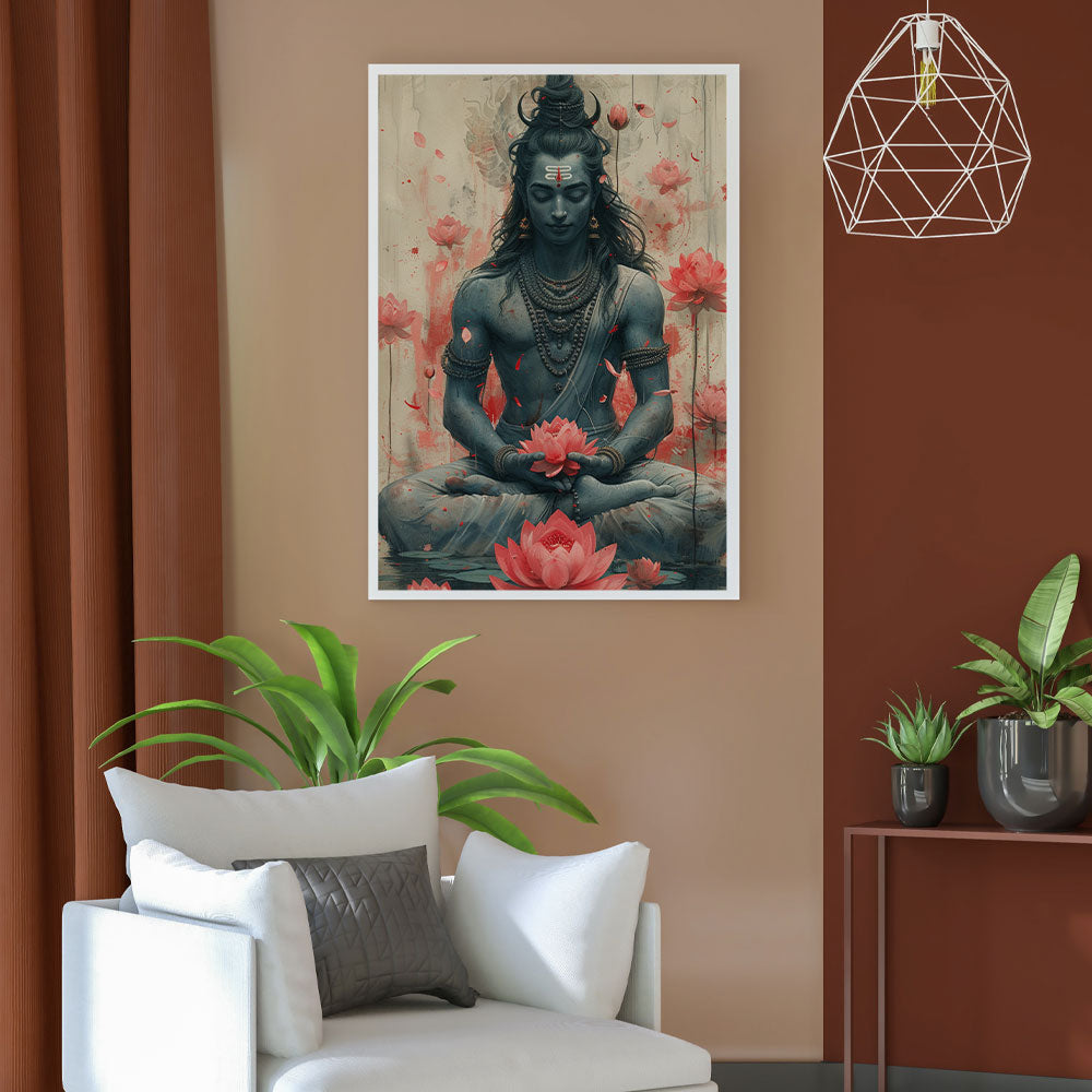 Shiva: Lotus of Serenity – A Divine Masterpiece by Krutik.