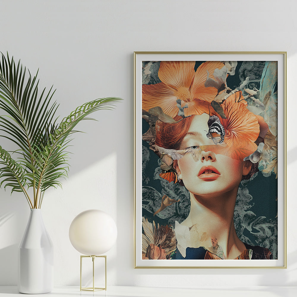 Floral Reverie – A Feminine Art Masterpiece by Krutik.