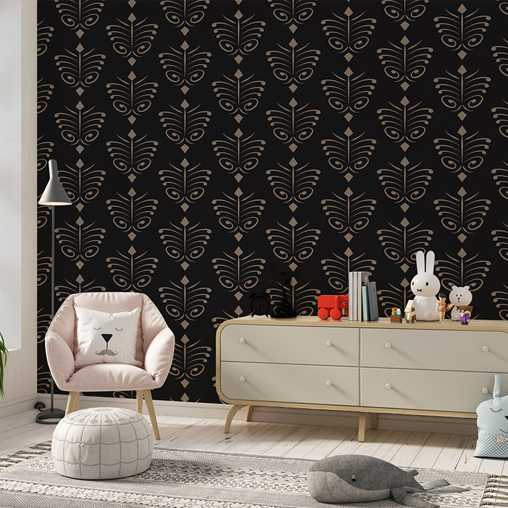 Black Premium Motif Wallpaper | Timeless Luxury.
