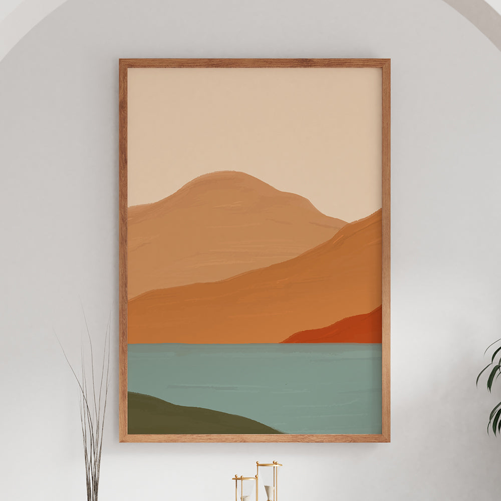 Timeless Echoes : Set of 3 Vintage Nature Abstract Painting.