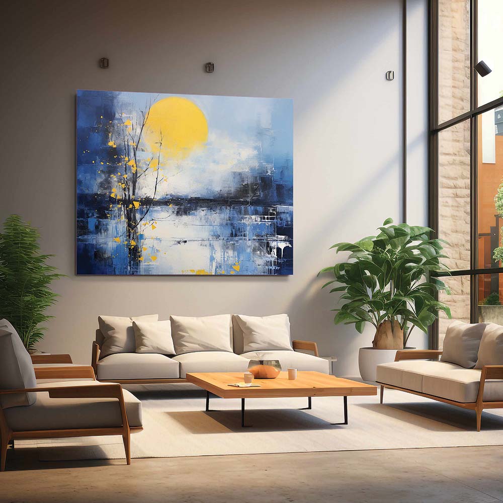 Premium Abstract Horizon Painting.