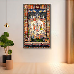 Raas Leela Under the Moon – Traditional Pichwai Painting.