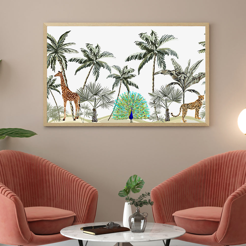 A Serene Garden Painting.