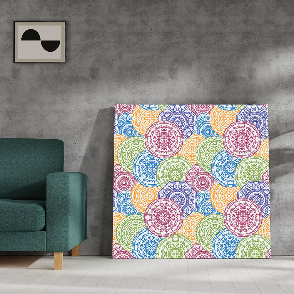 Cosmic Kaleidoscope: A Dynamic Mandala Art Pattern of Colors and Forms.