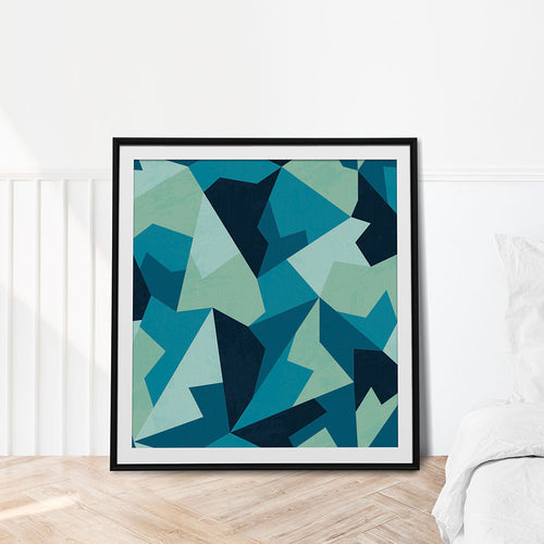 Symmetry in Motion: A Captivating Geometry Abstract Artwork.
