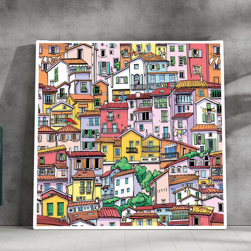 Timeless Beauty: A stunning illustration of an old city.