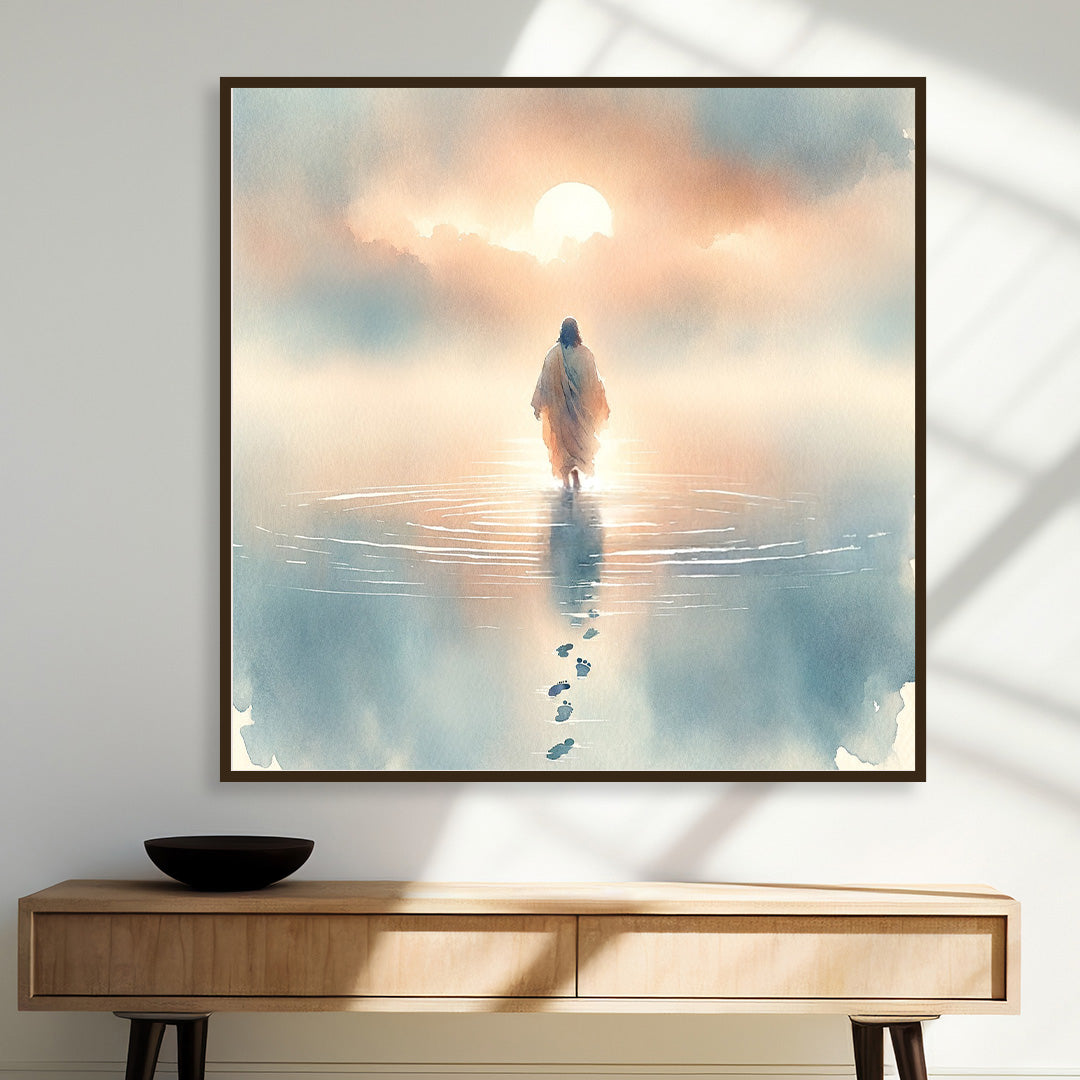 Walking on Water: Jesus at Dawn.