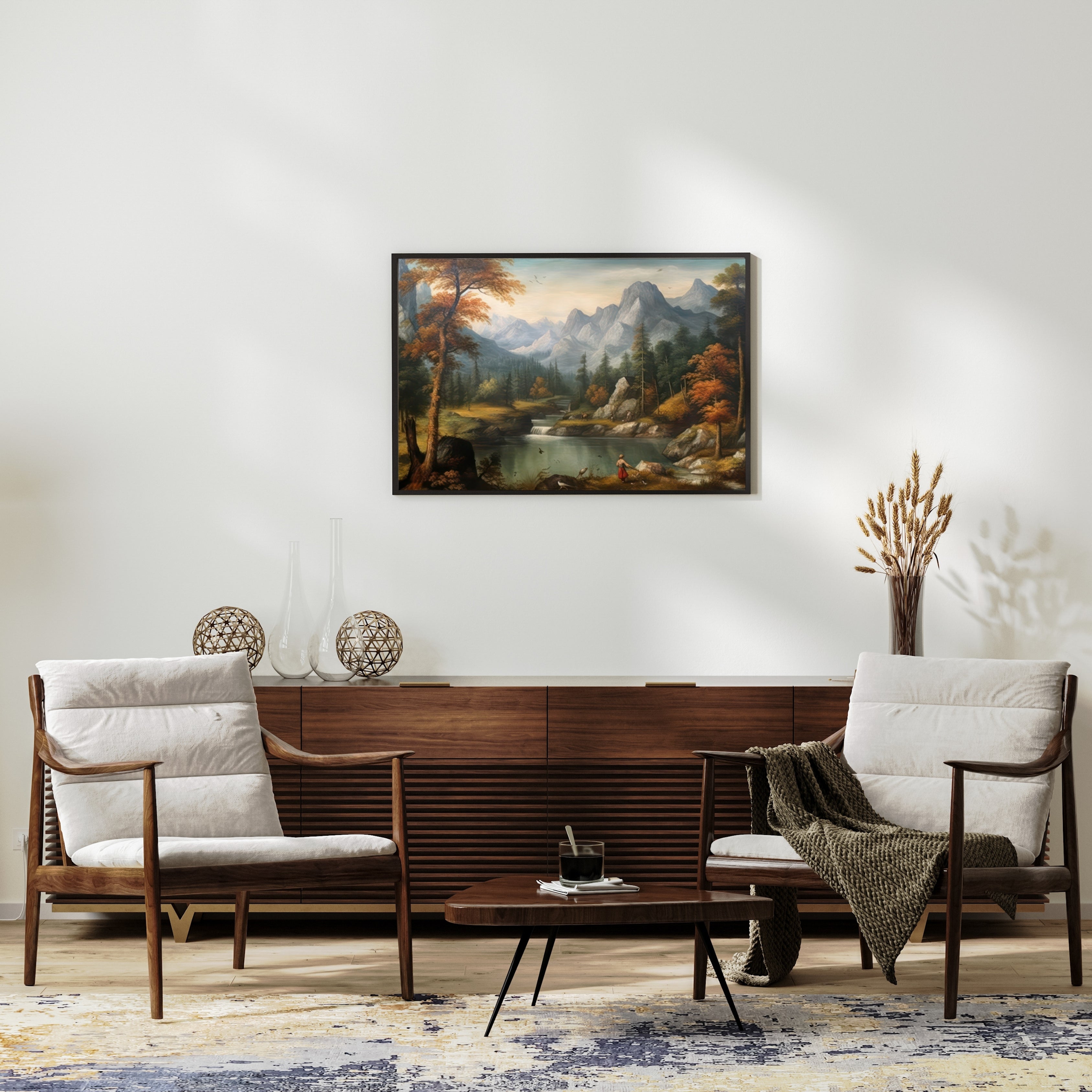 Classic Landscape Canvas Painting.