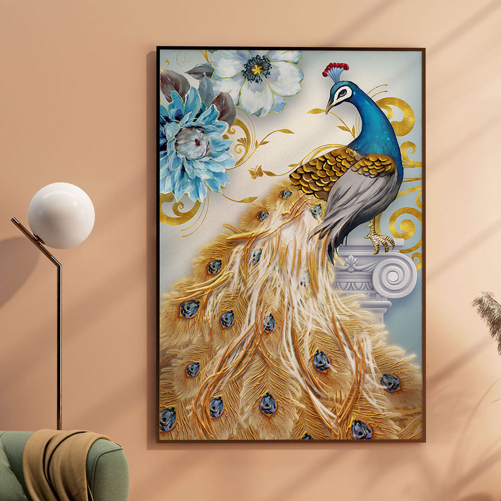 Peacock's Pride: A Stunning Photograph of Nature's Majesty.
