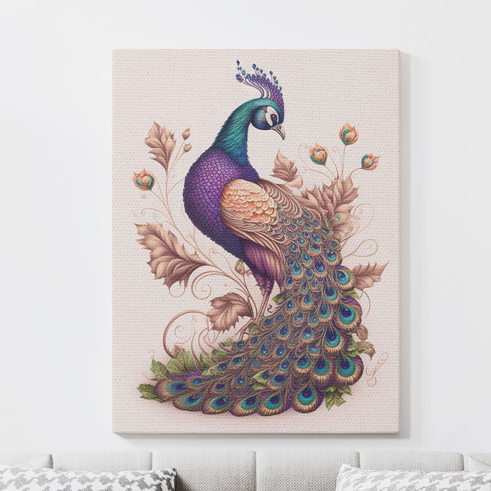 The Peacock's Charm : A Captivating Portrait of Nature's Allure.