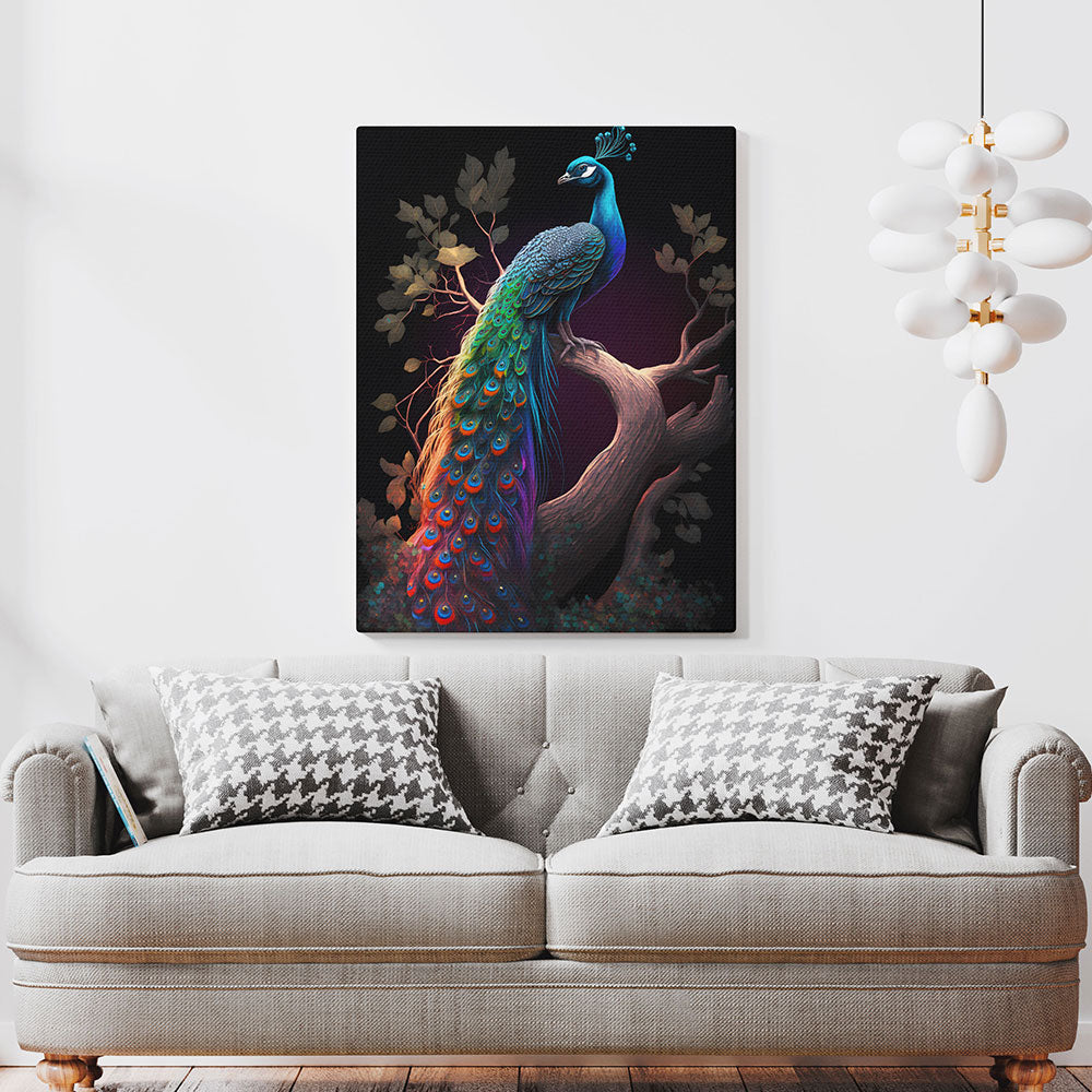 Feathers of the Peacock : A Stunning Display of Nature's Artistry.