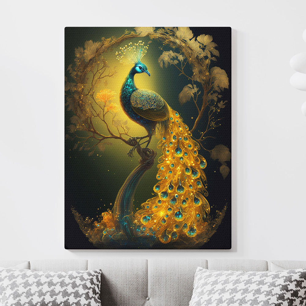 Peacock Majesty : A Captivating Portrait of Nature's Magnificence.