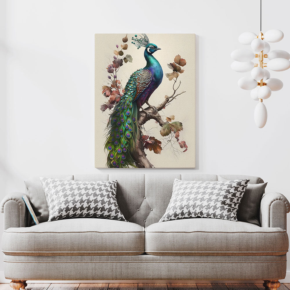 The Majestic Peacock : An Exquisite Portrait of Nature's Splendor.