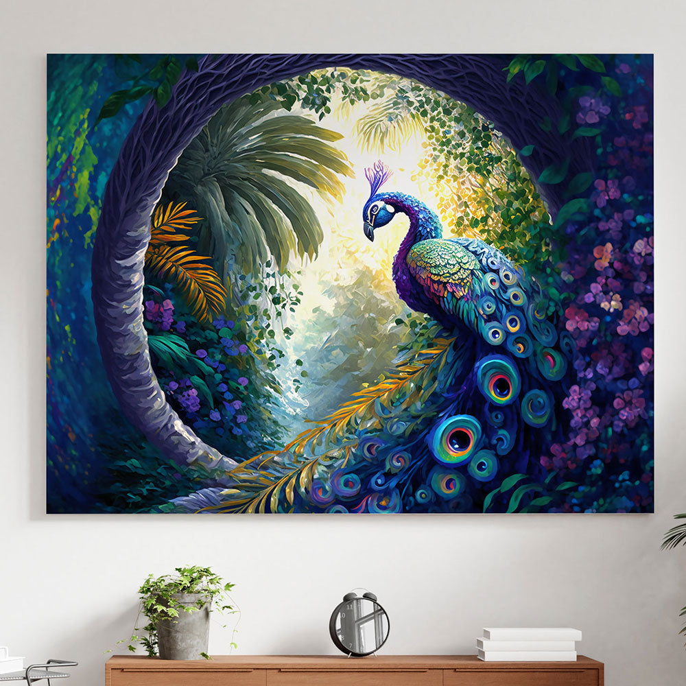 Peacock in Full Bloom.