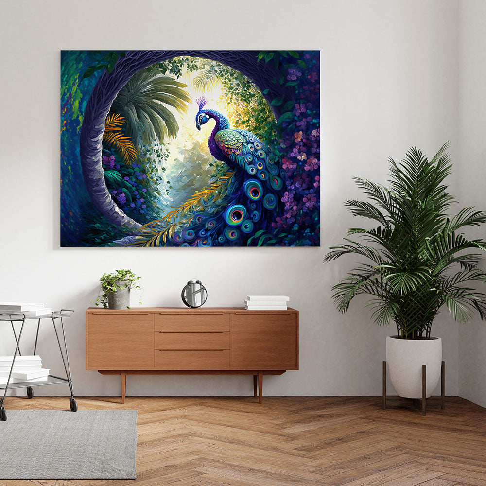 Peacock in Full Bloom.