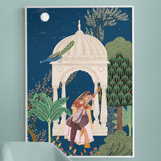 Women In Forest Traditional Painting | Krutik.