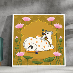 Abundance and Fertility: The Cow as a Symbol of Prosperity in Pichwai Painting.