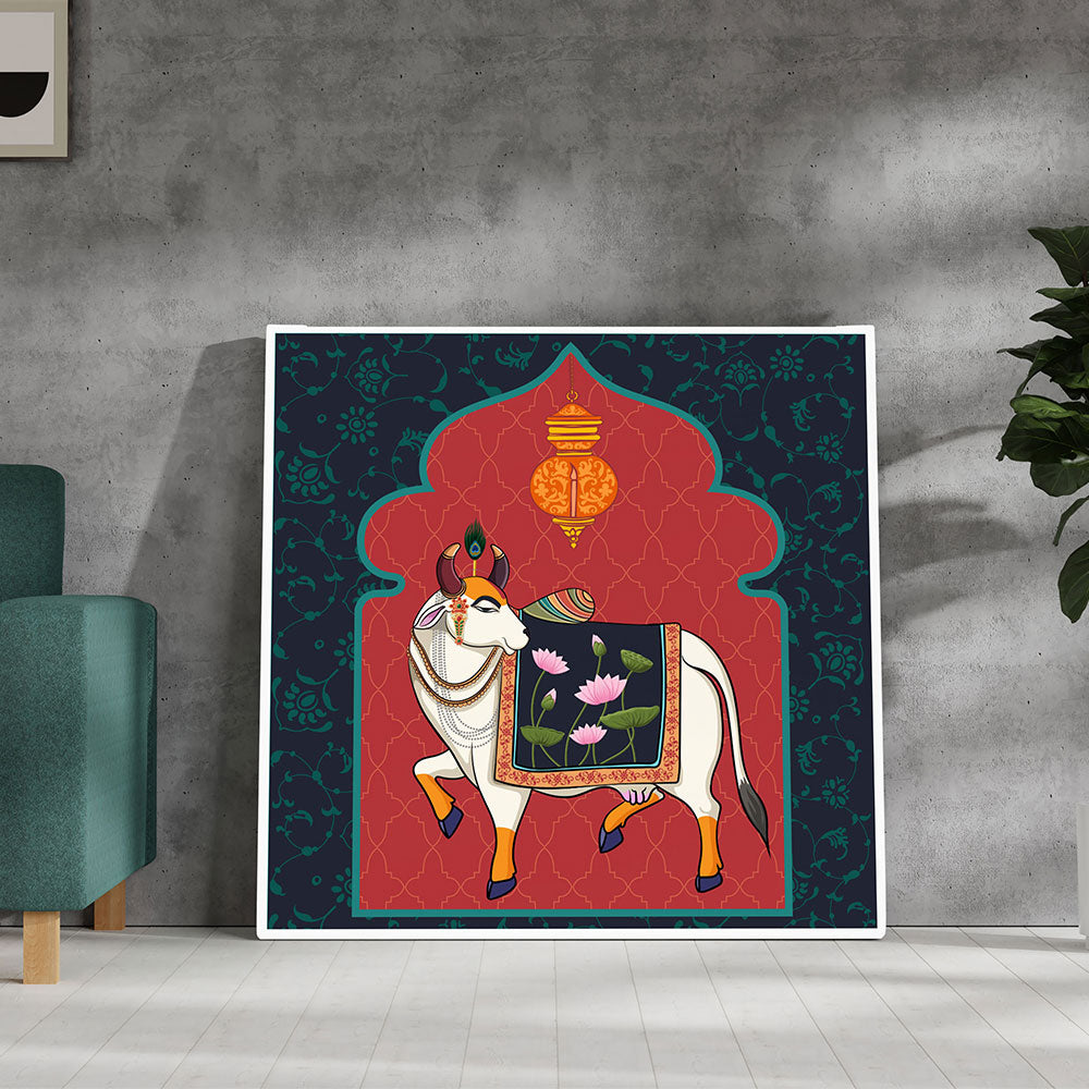 Sacred Cow Pichwai Artwork.