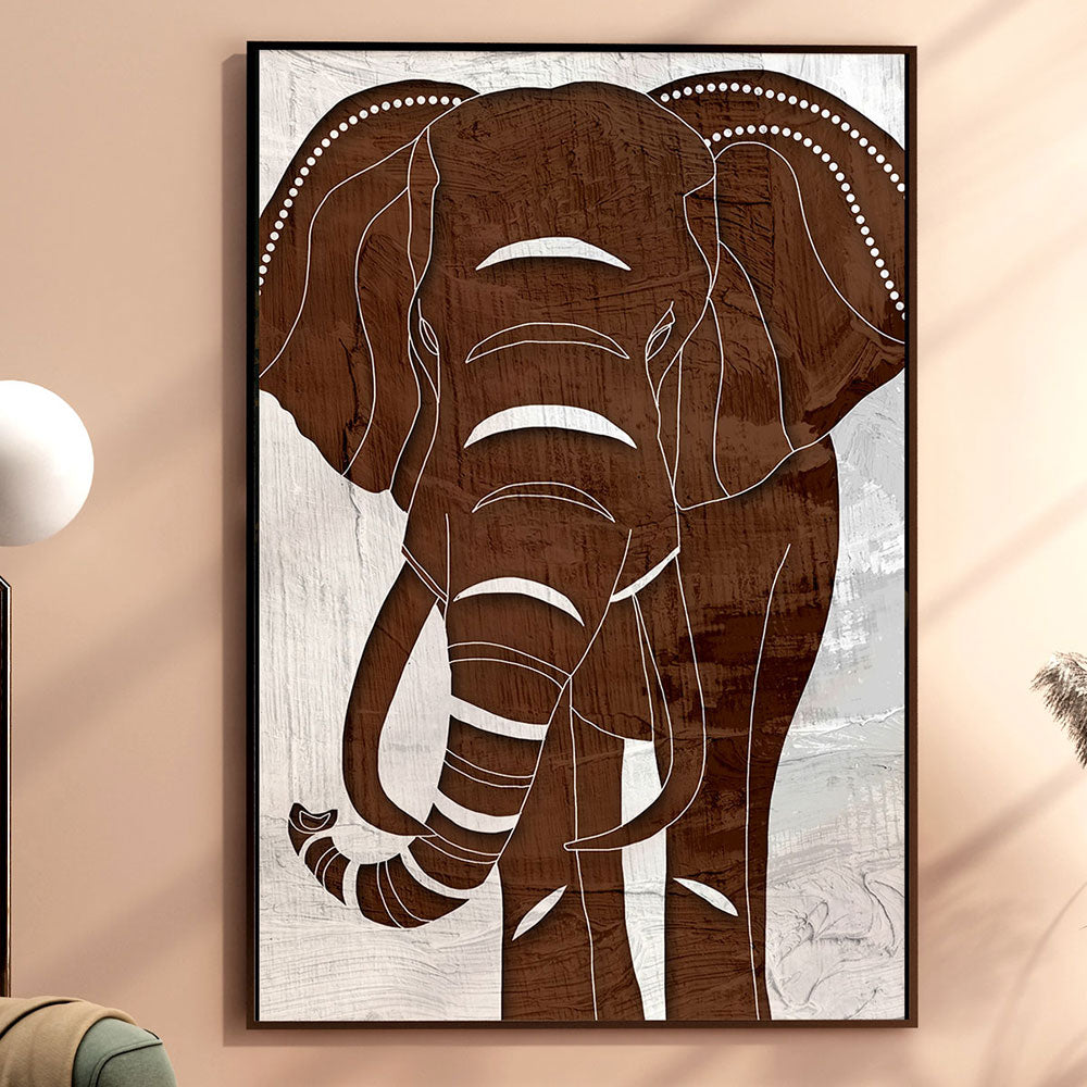 Wisdom in the Wild: Majestic Elephant Portrait.