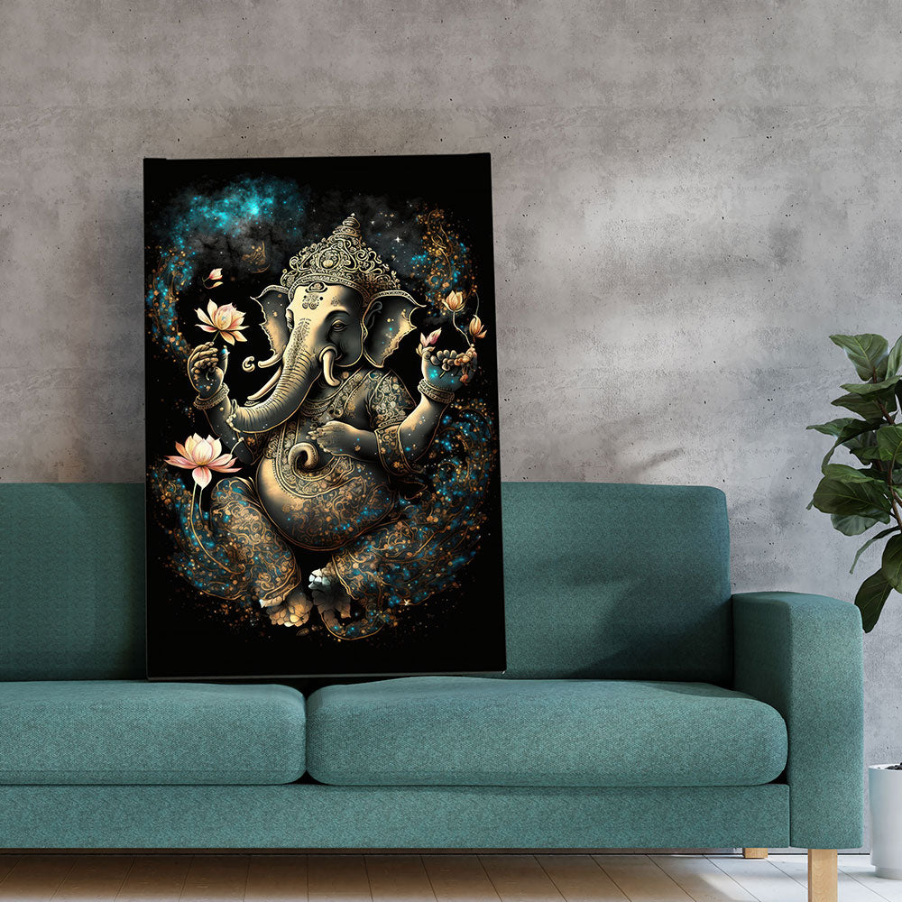 Divine remover of obstacles: Ganesha's blessings.