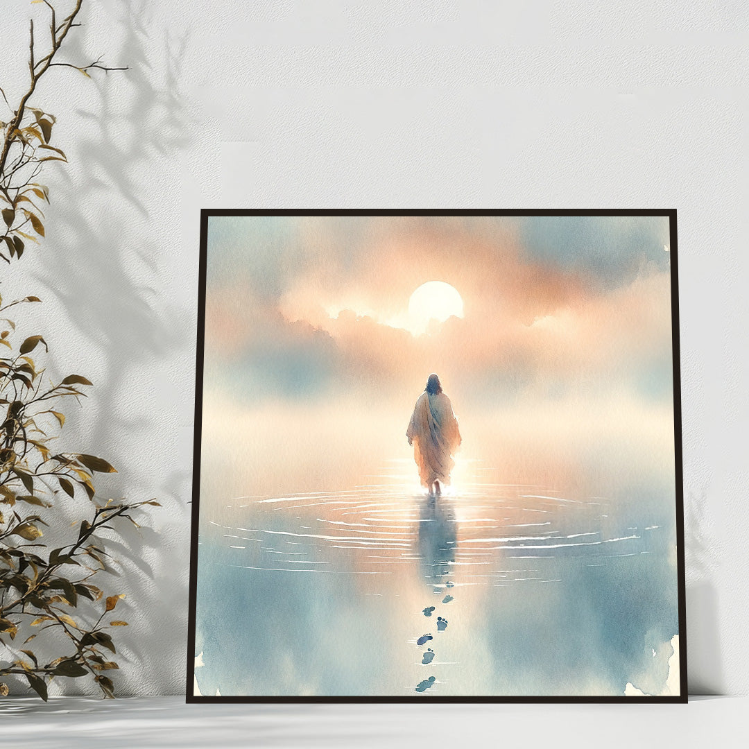 Walking on Water: Jesus at Dawn.