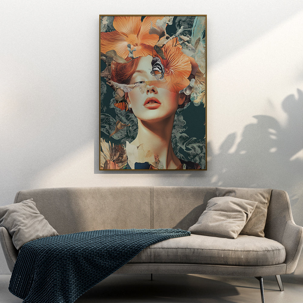 Floral Reverie – A Feminine Art Masterpiece by Krutik.