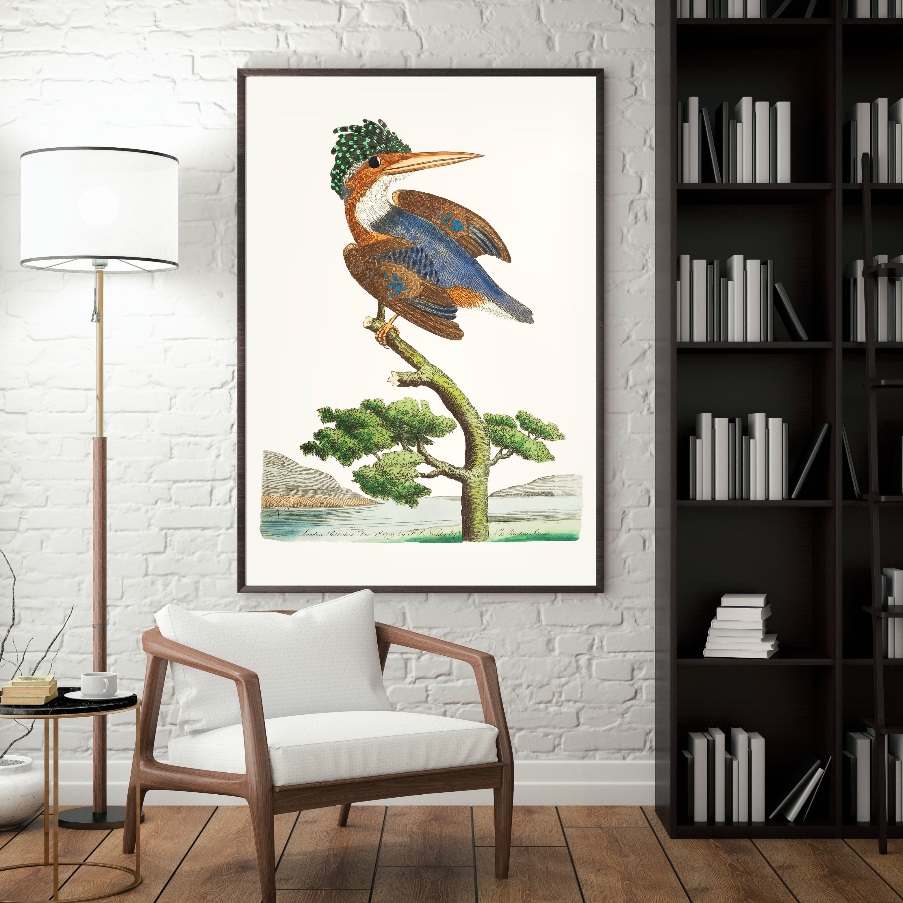 Abstract Bird Harmony Krutik Canvas Painting.
