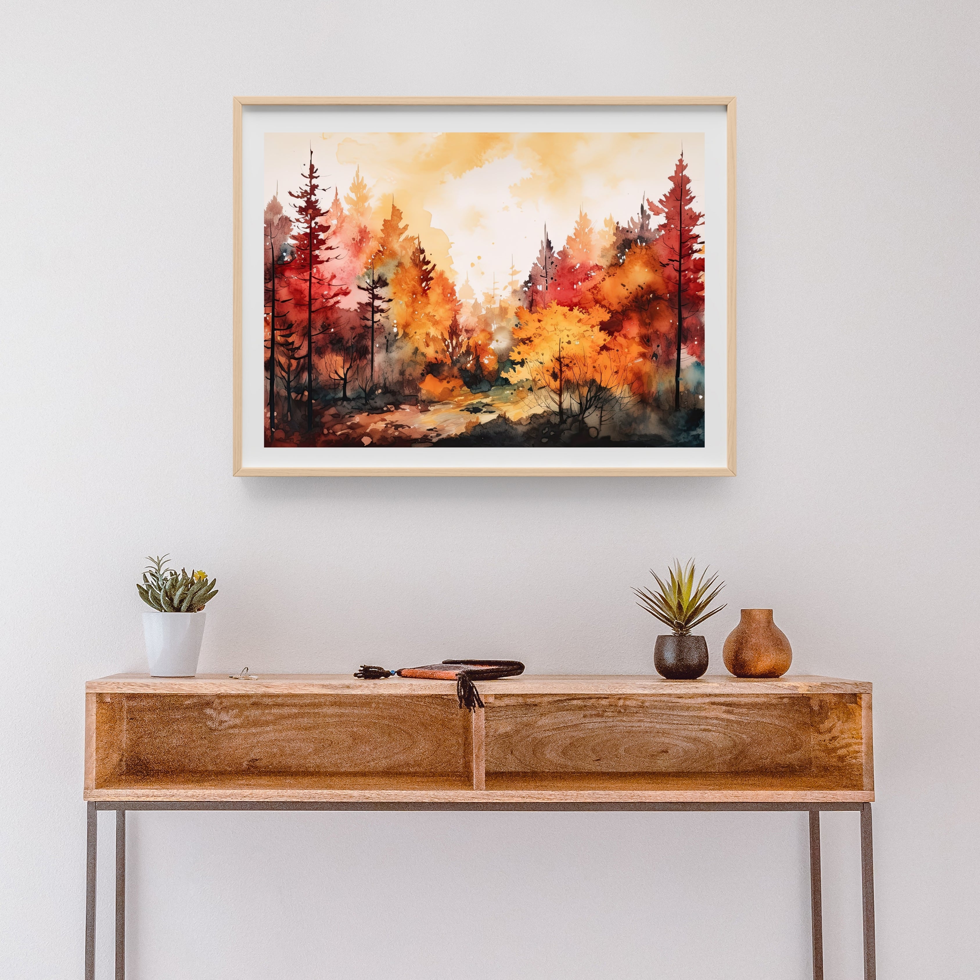 Autumn Glow Krutik Canvas Painting.