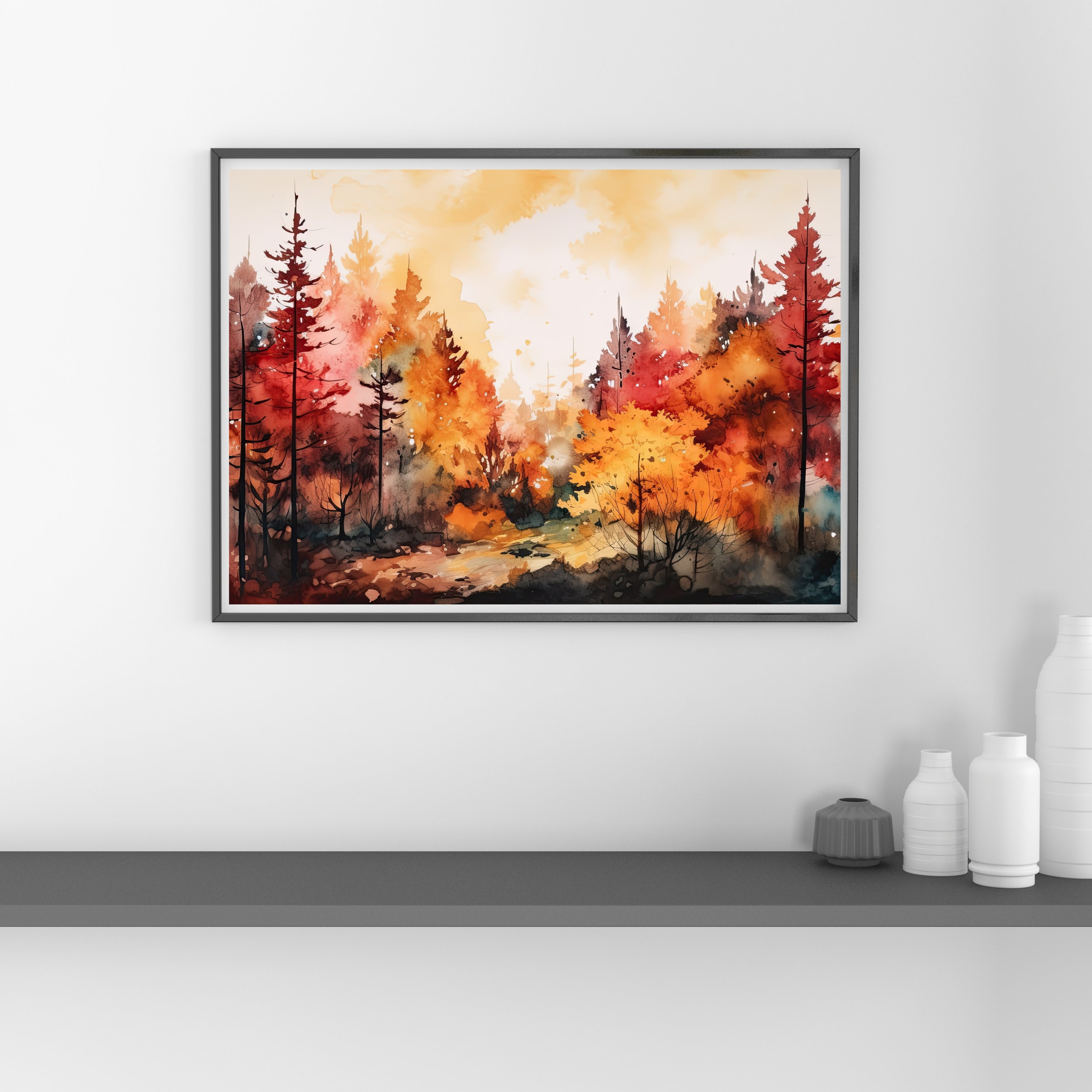 Autumn Glow Krutik Canvas Painting.