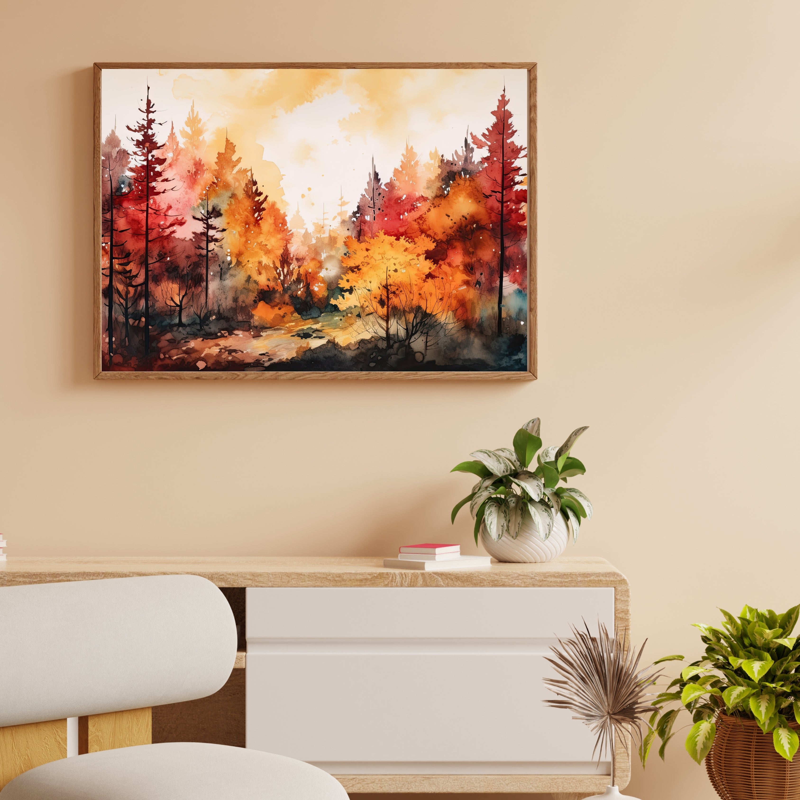 Autumn Glow Krutik Canvas Painting.