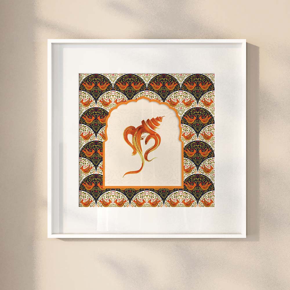 Lord Ganesha's Blessings: A Vastu Painting For Obstacle Removal.