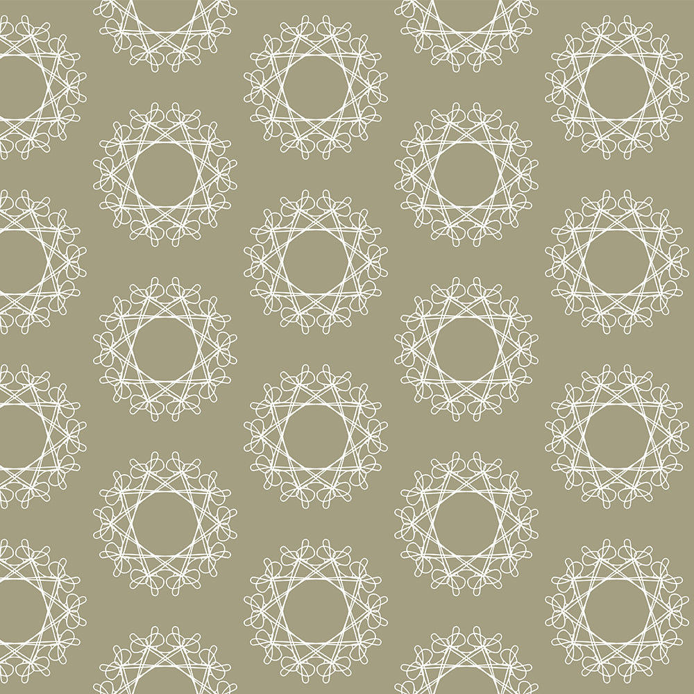 Green Geometric Shape Pattern Wallpaper