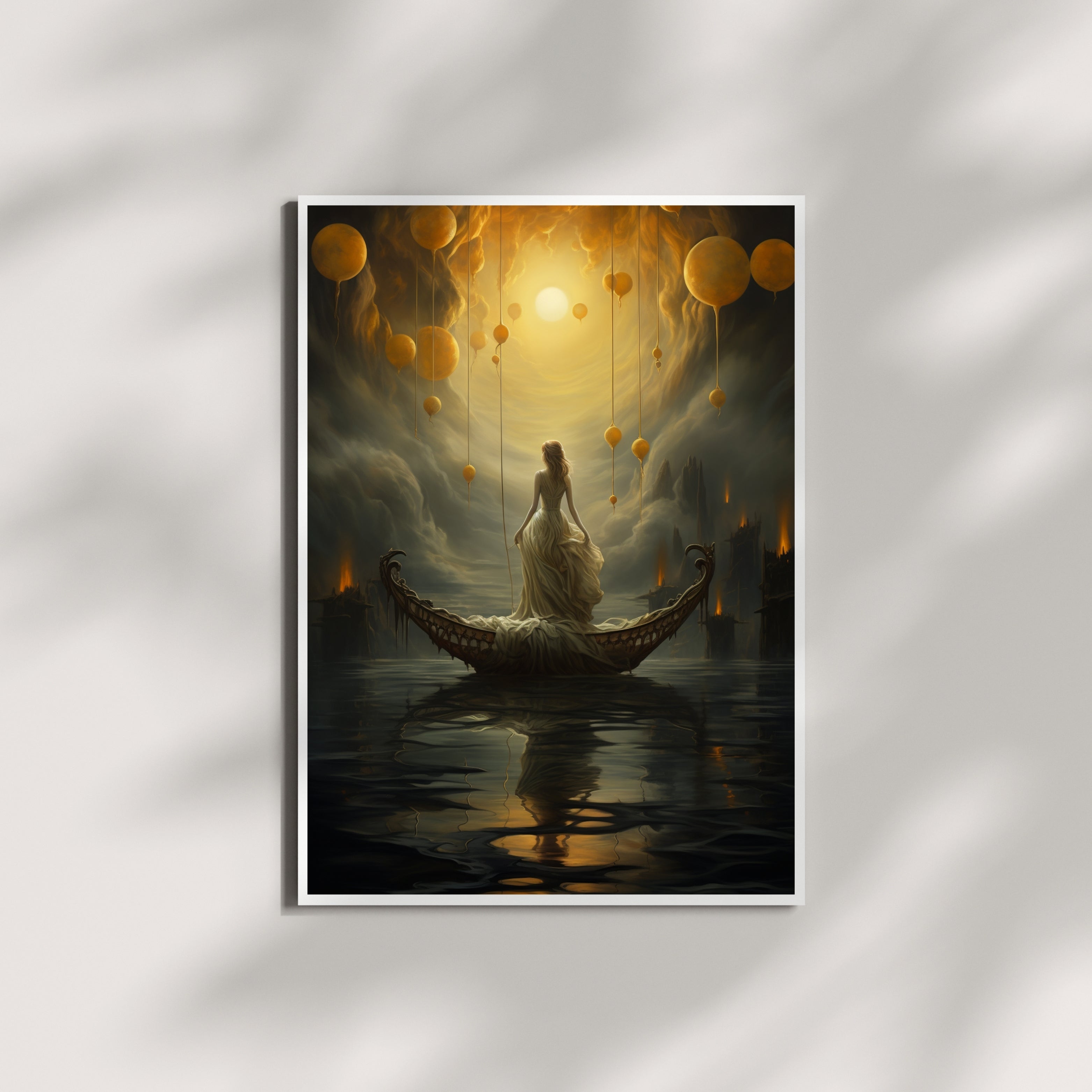 Celestial Voyag Krutik Canvas Painting.
