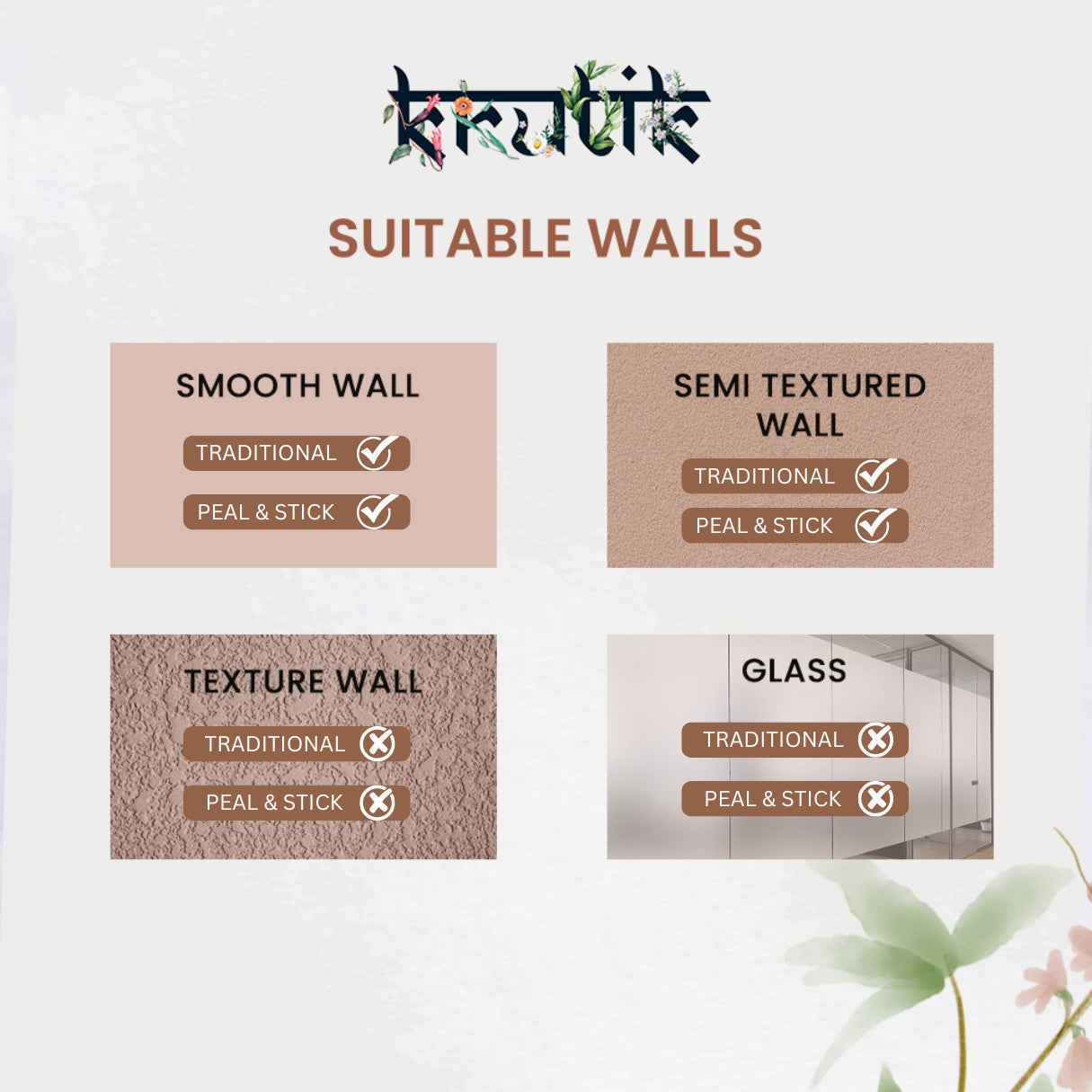 Radha Krishna Wallpaper | Custom Size Indian Wallpaper | Traditional Krishna Wallpaper | Peel & Stick Self Adhesive Art | Wall Mural