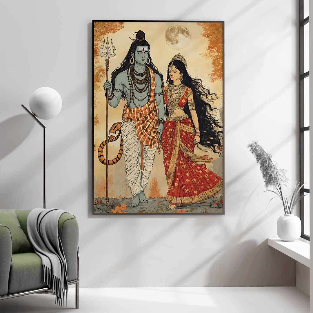 Timeless Devotion – Shiv Parvati by Krutik.