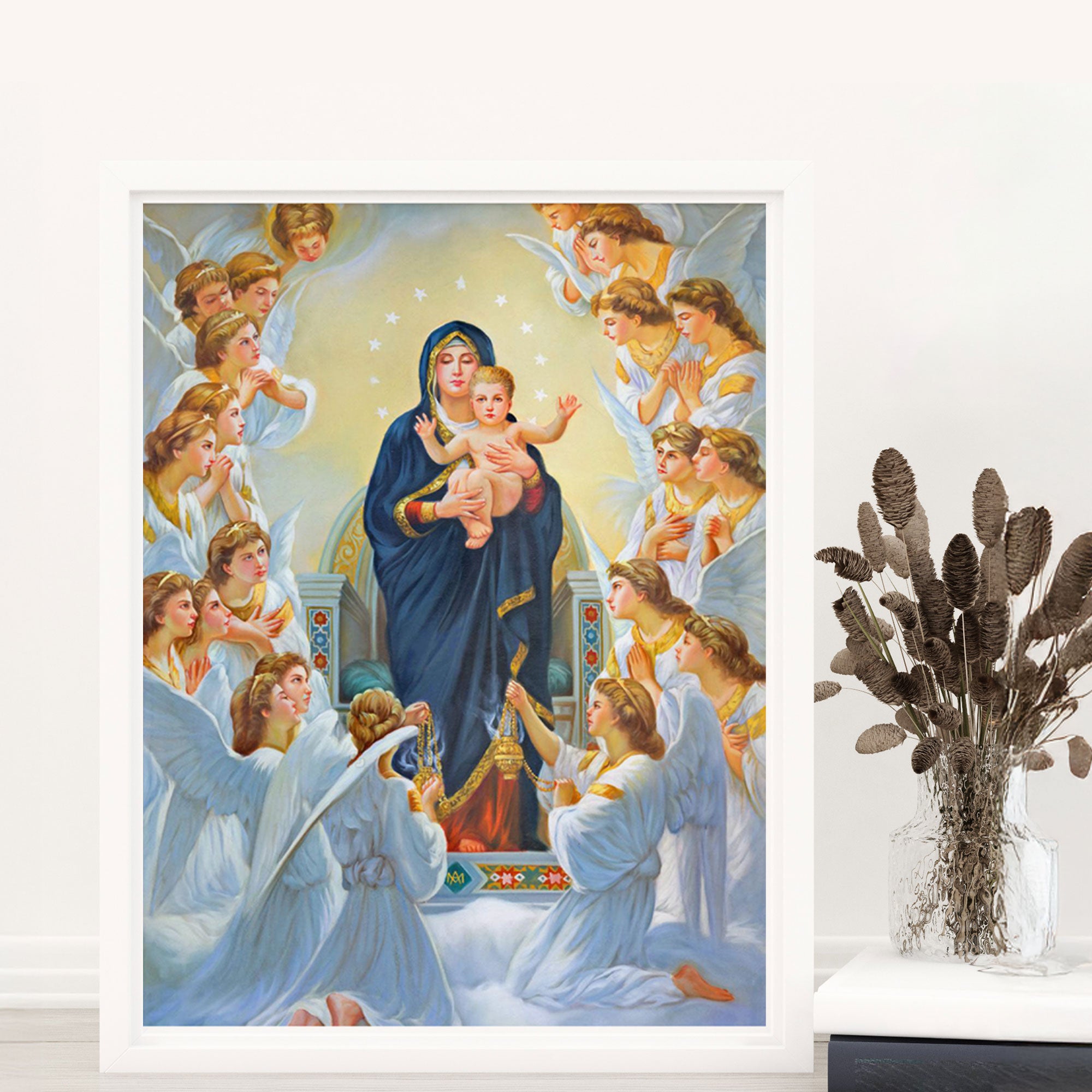 Madonna and Child Surrounded by Angels