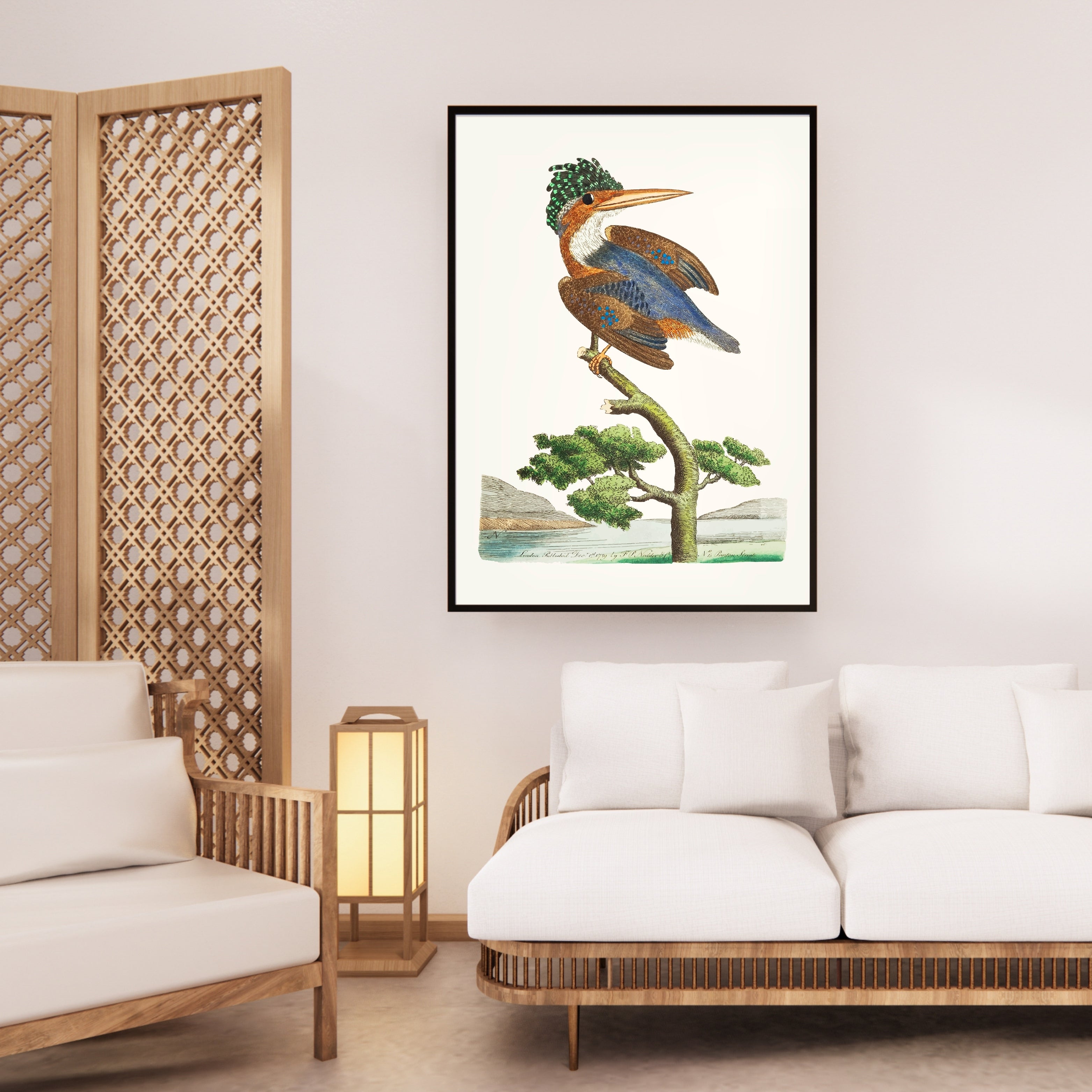 Abstract Bird Harmony Krutik Canvas Painting.
