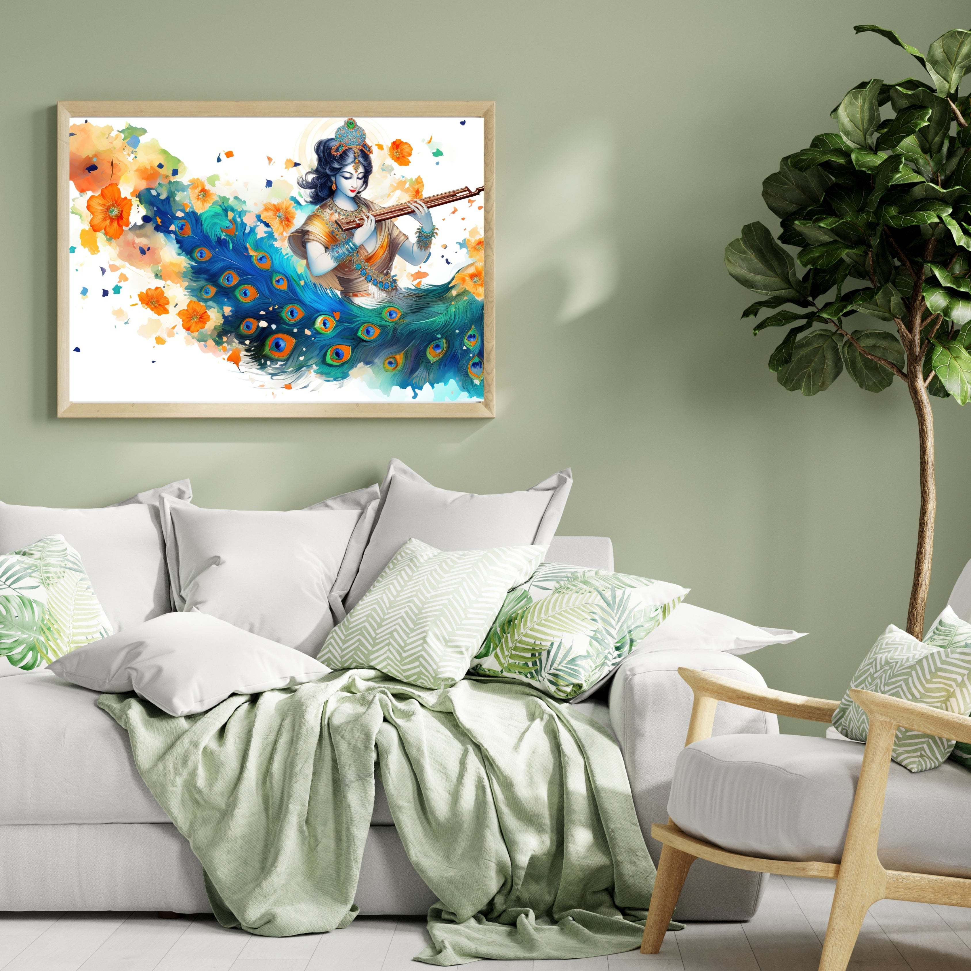 Mystic Melody Krutik Canvas Painting.