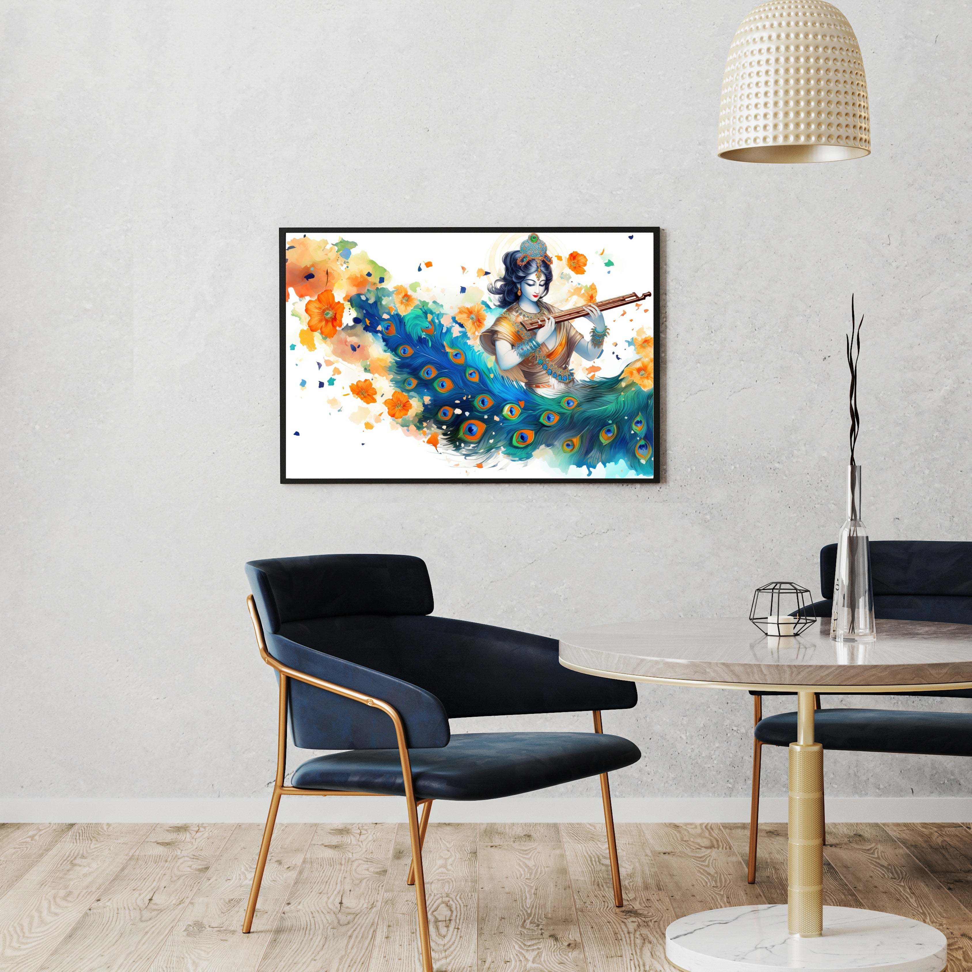 Mystic Melody Krutik Canvas Painting.