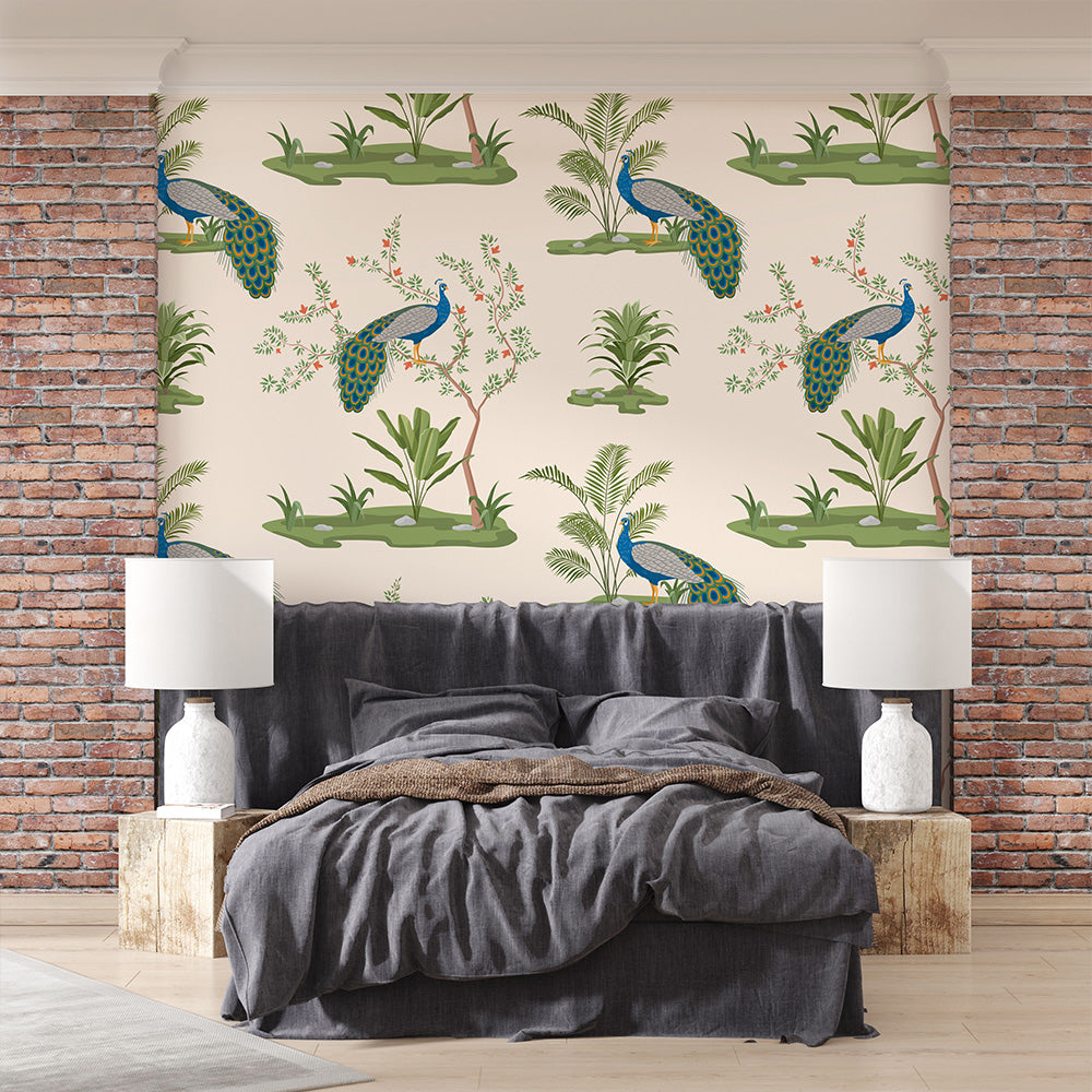 Lush Pattern of Pichwai - Krutik Timeless Wallpaper.