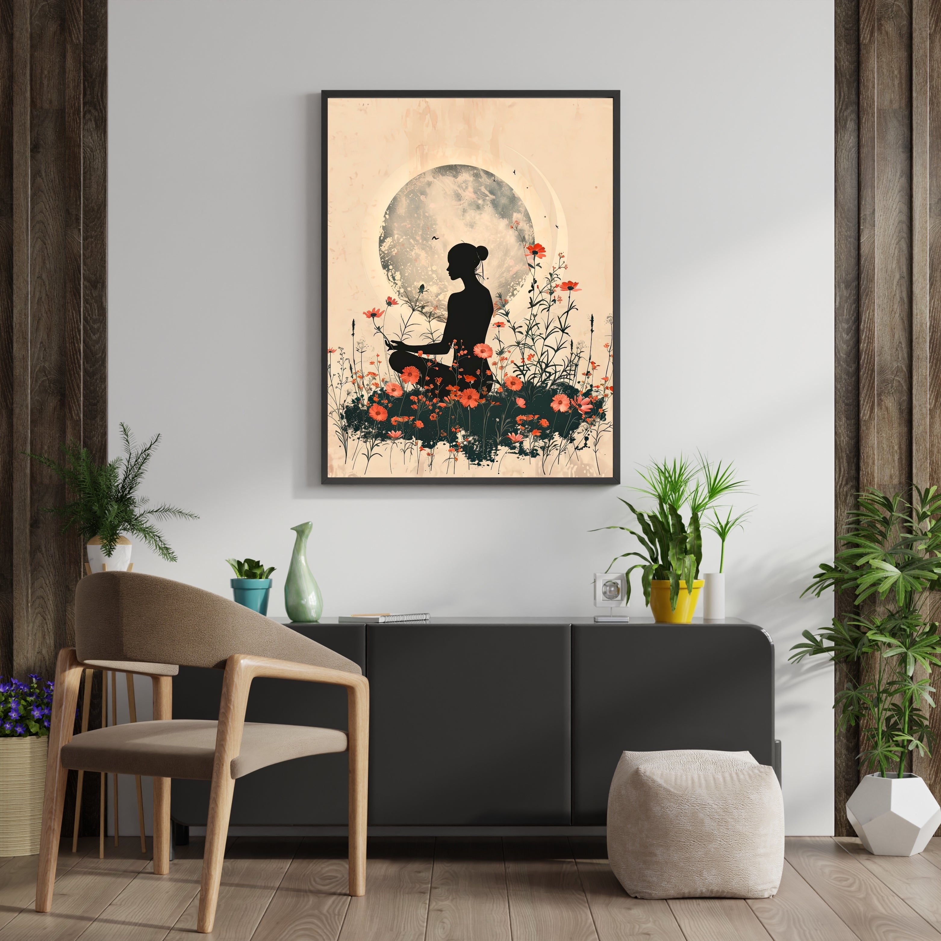 Lunar Tranquility – A Meditation Under the Moon by Krutik.