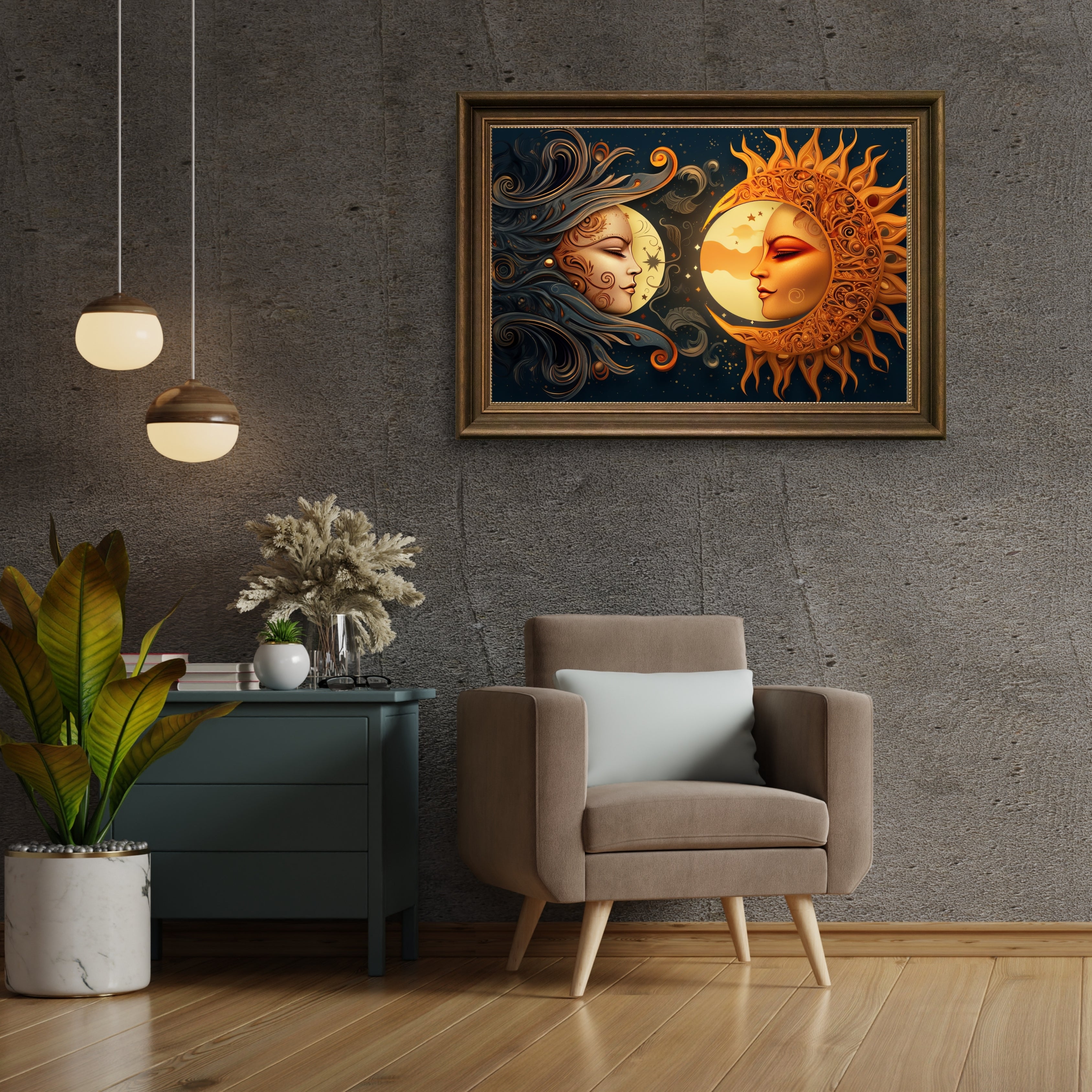 Sun and Moon in Harmony.